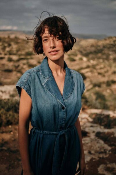 Pitti nalin dress mid blue Mos Mosh