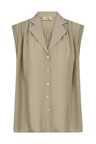 Zuno sl blouse moss gray Mos Mosh