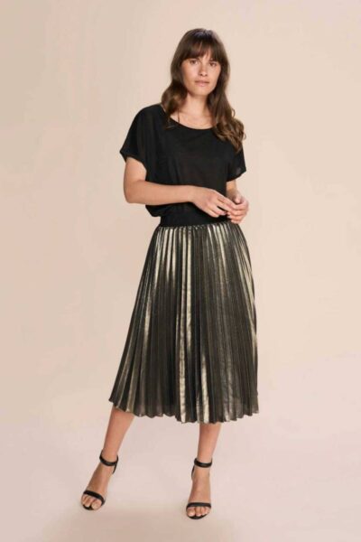 Dari plisse skirt antique brass Mos Mosh