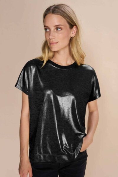 Nivola foil tee black Mos Mosh