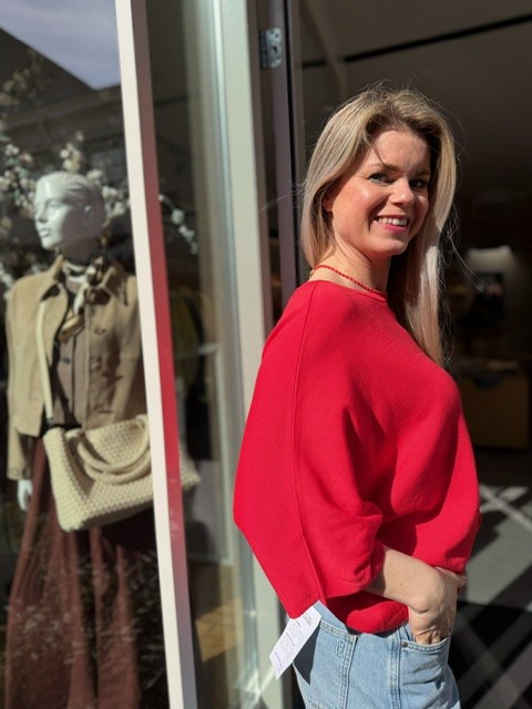 Sweater fluo red Noman'sland