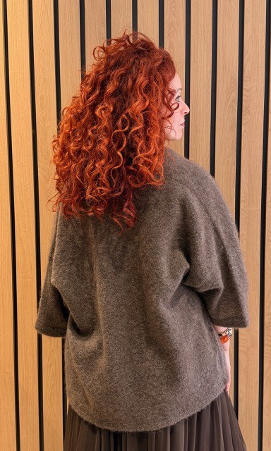 Cardigan dark mink Noman'sland - Afbeelding 3
