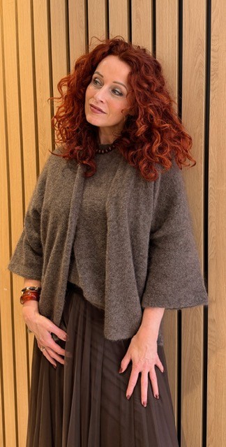 Cardigan dark mink Noman'sland - Afbeelding 4