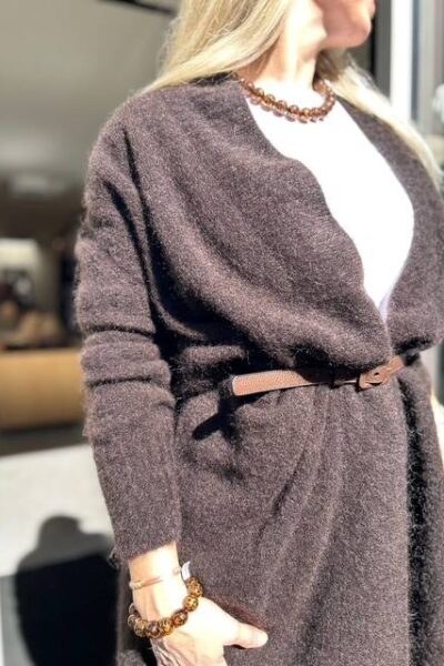 Cardigan dark coffee Noman’sland