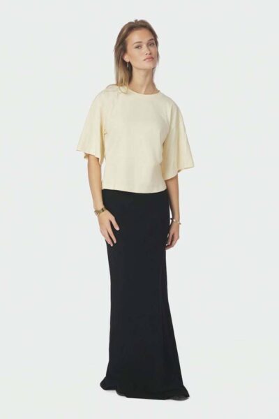 Asha Boxy tee butter yellow Neo Noir