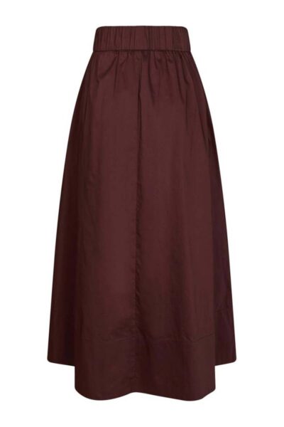 Yara poplin skirt burgundy Neo Noir