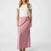 Vicky heavy sateen skirt evening rose Neo Noir