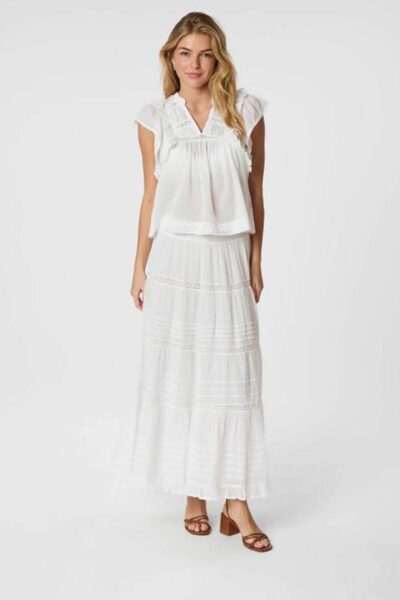 Jayla voile top white Neo Noir