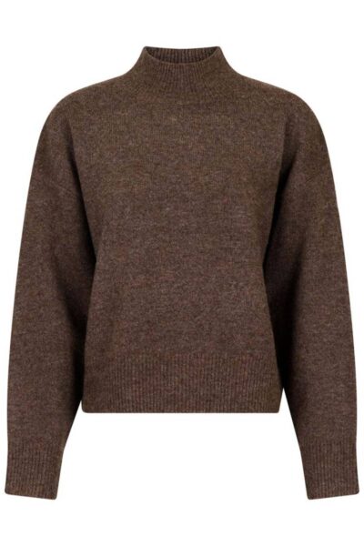 Paulina knit blouse brown Neo Noir