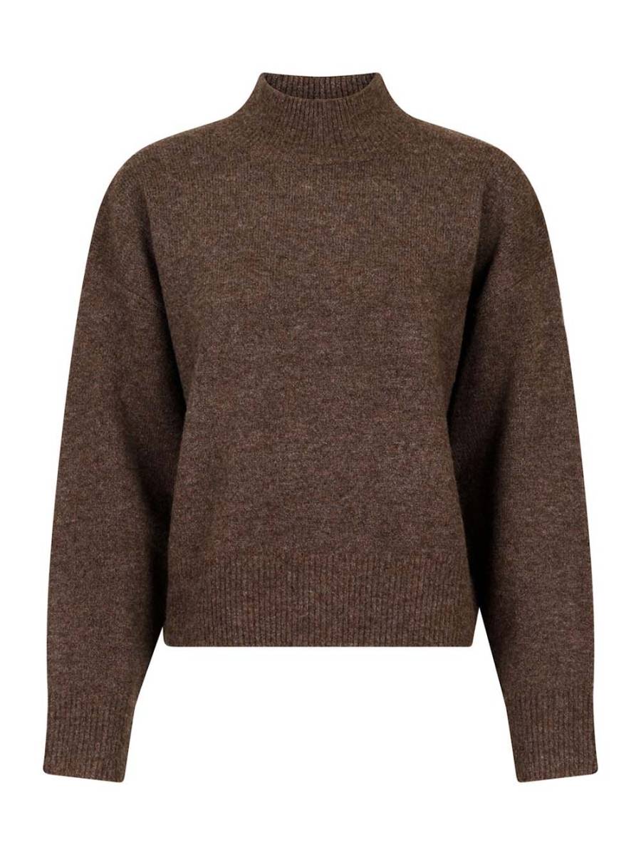 Paulina knit blouse brown Neo Noir - Afbeelding 5