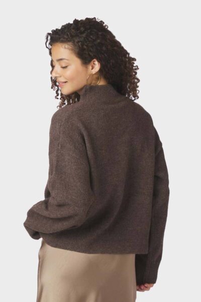 Paulina knit blouse brown Neo Noir