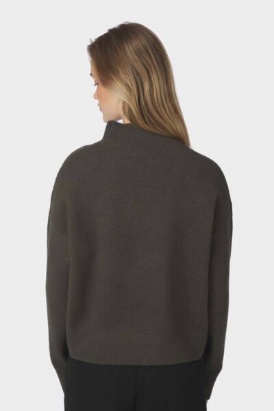 Paulina knit blouse moss green Neo Noir