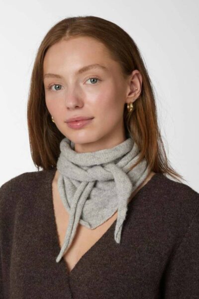 Misty knit scarf grey melange Neo Noir
