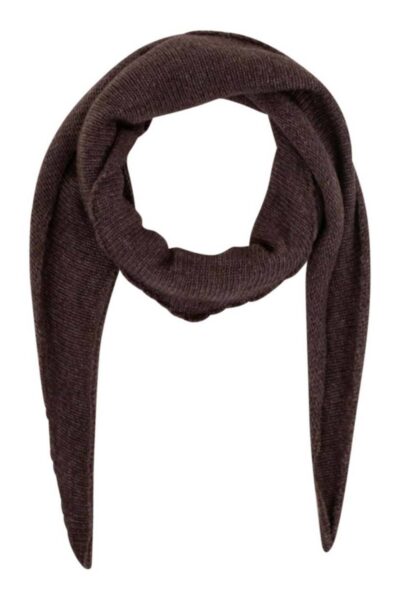 Misty knit scarf dark brown Neo Noir