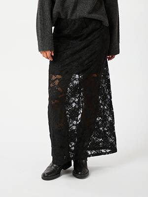 Emmie lace skirt black Neo Noir