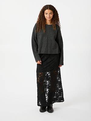 Emmie lace skirt black Neo Noir