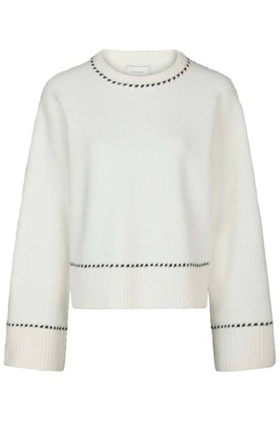 Roeme knit stitch blouse off white Neo Noir