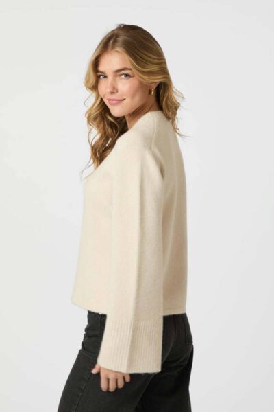 Mixie knit cardigan ivory Neo Noir