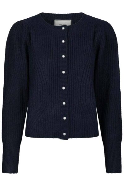 Puli knit cardigan navy Neo Noir