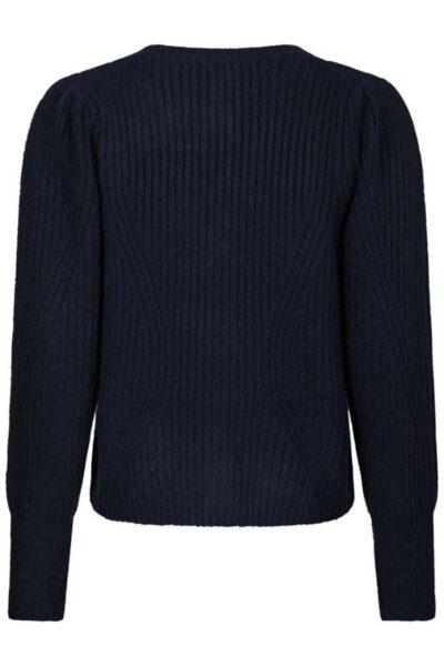 Puli knit cardigan navy Neo Noir