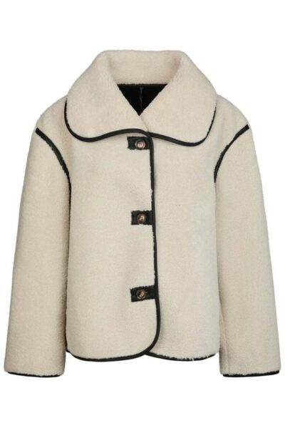 Edmund teddy jacket ivory Neo Noir