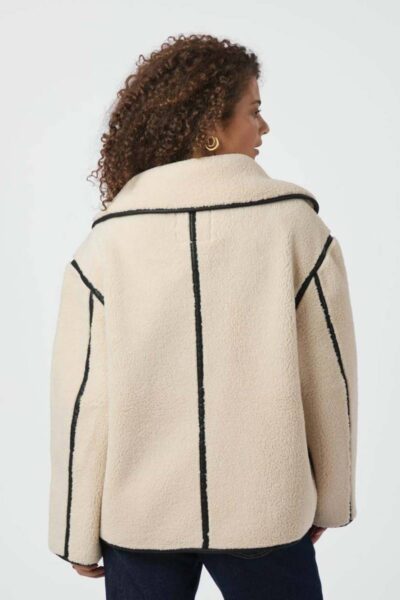 Edmund teddy jacket ivory Neo Noir