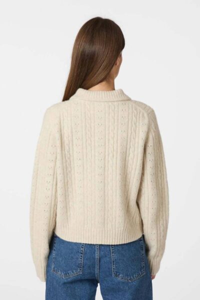 Emelie knit cardigan ivory Neo Noir
