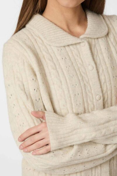 Emelie knit cardigan ivory Neo Noir