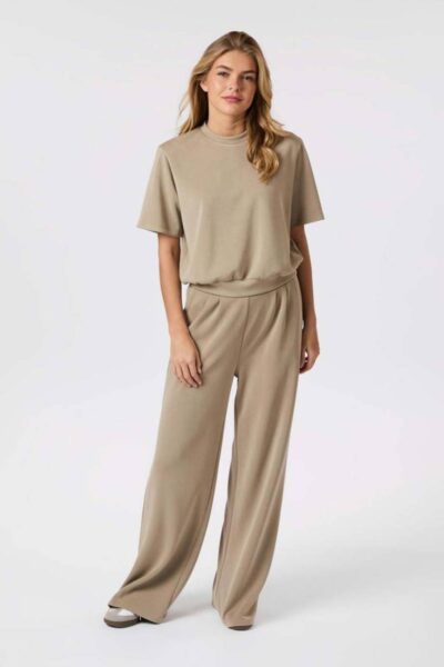 Isark soft pants taupe Neo Noir