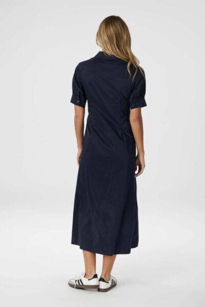 Baia poplin dress navy Neo Noir