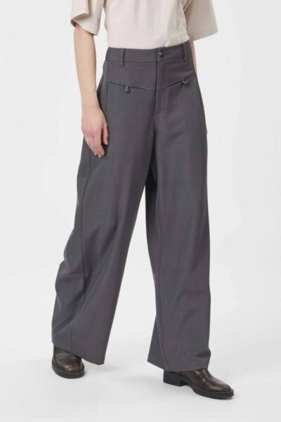 Massie structure pants dark grey mel. Neo Noir