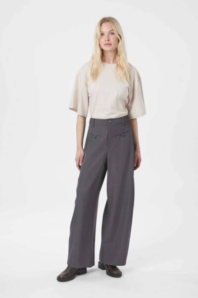 Massie structure pants dark grey mel. Neo Noir