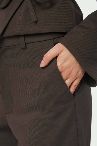 Nathalie pants dark brown Neo Noir