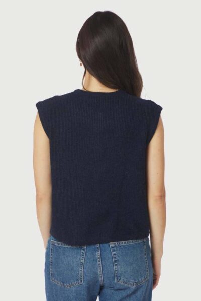 Everest knit vest navy Neo Noir