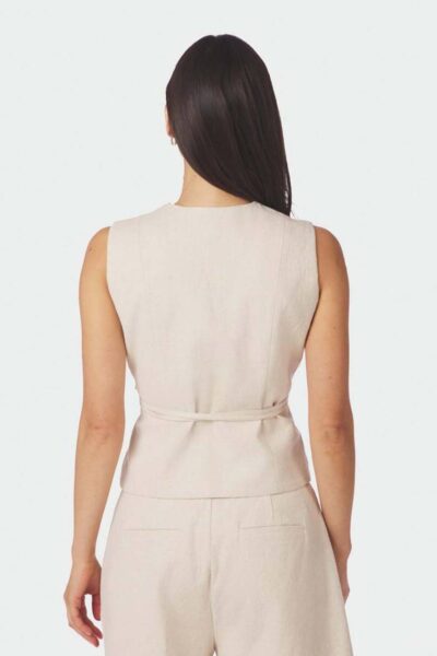 Samara ramie waistcoat natural Neo Noir
