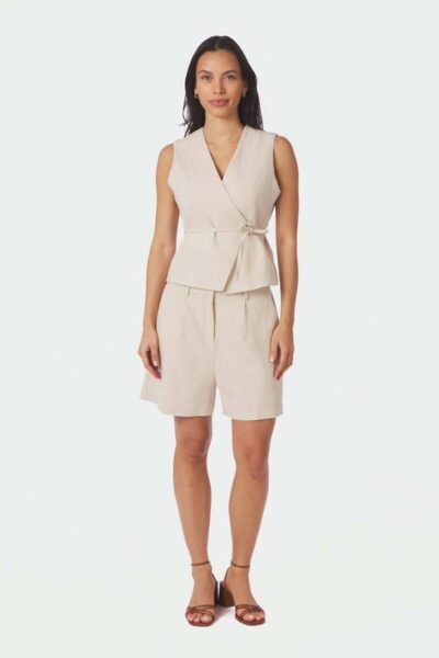 Samara ramie waistcoat natural Neo Noir