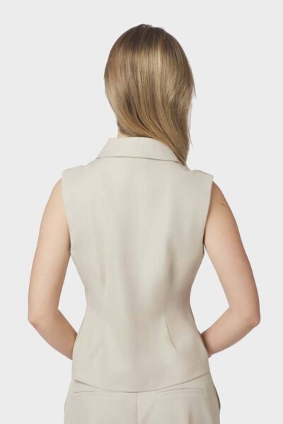 Annabella structure waistcoat creme Neo Noir