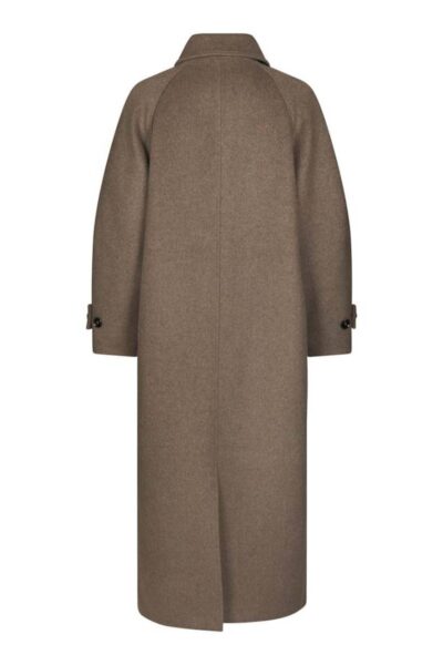 Keaton wool coat taupe Neo Noir