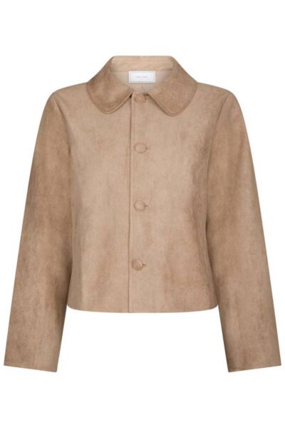 Nilo faux suede jacket sand Neo Noir