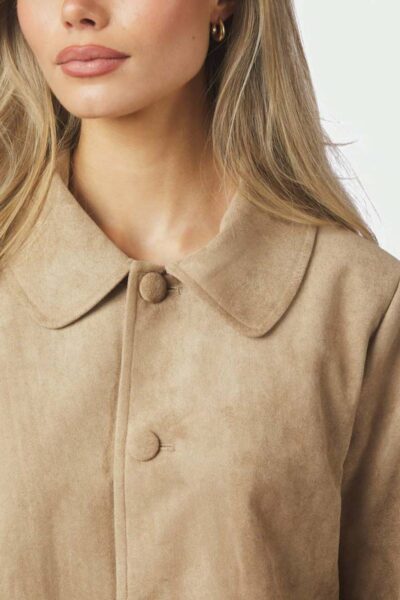 Nilo faux suede jacket sand Neo Noir