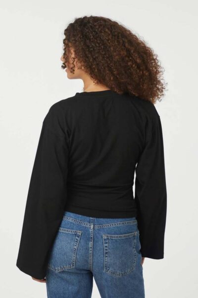 Paska boxy long tee sleeve asha Neo Noir