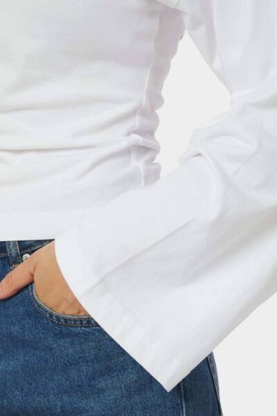 Paska boxy long tee sleeve white Neo Noir