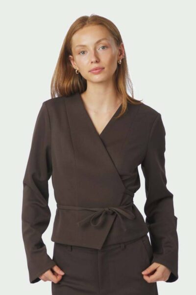 Simmi blouse dark brown Neo Noir