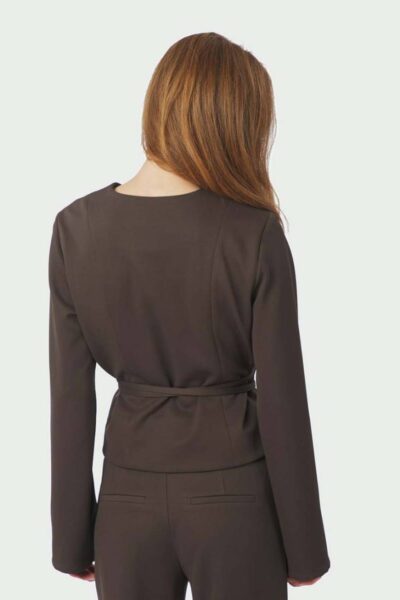 Simmi blouse dark brown Neo Noir