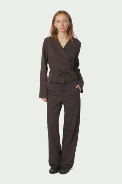 Simmi blouse dark brown Neo Noir