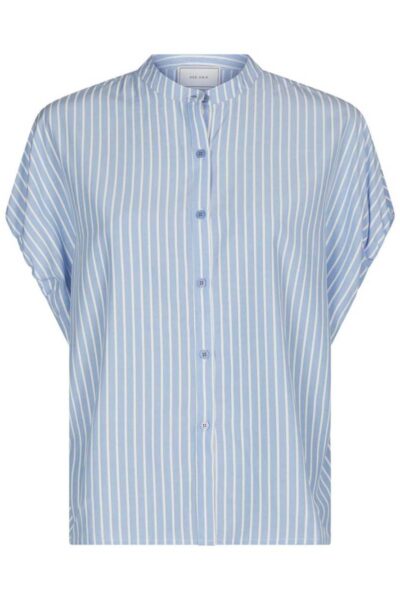 Englana stripe blouse light blue Neo Noir
