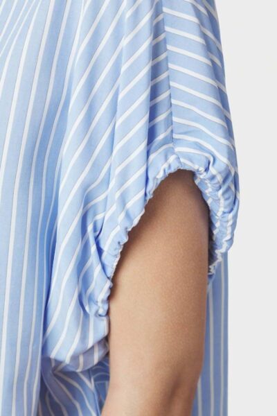 Englana stripe blouse light blue Neo Noir