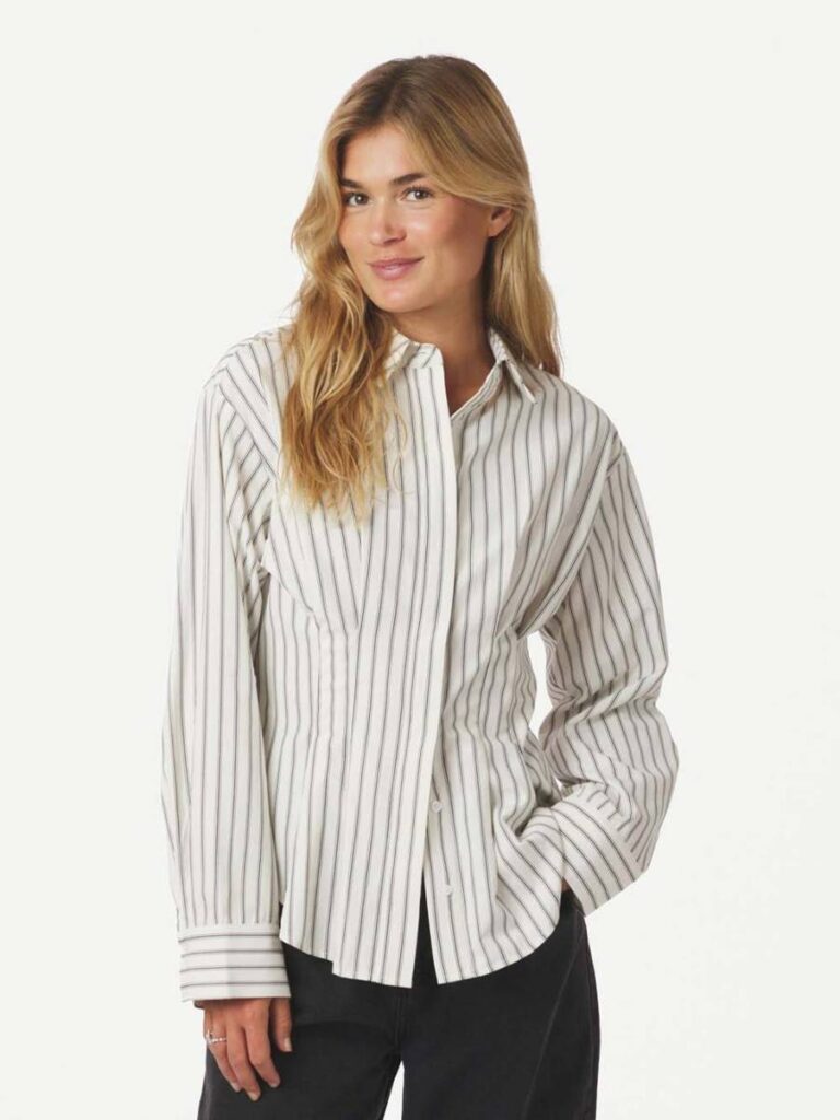 Lytra stripe shirt black Neo Noir
