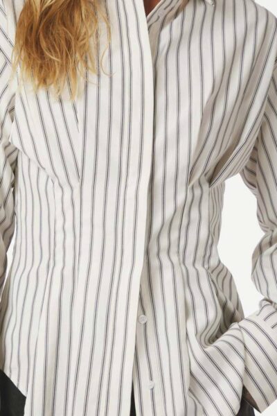 Lytra stripe shirt black Neo Noir