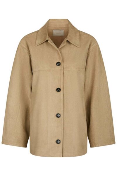 Ravina faux suede jacket sand Neo Noir